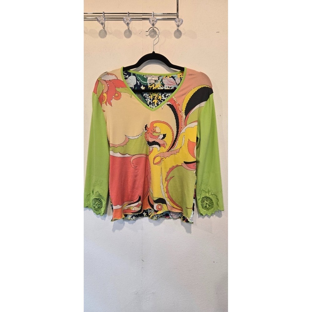 Alberto Makali Colorful Shirt with Beading